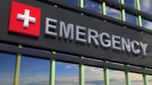 Emergency sign to represent dental emergency in Newington